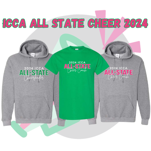 ICCA All State Cheer 2024 threads algona