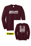 Holland Contracting - Crewneck Sweatshirt | Flag Design