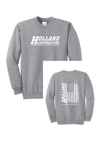 Holland Contracting - Crewneck Sweatshirt | Flag Design