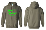 LGS - Legends Guide Service Military Green Hoodie | Front Only