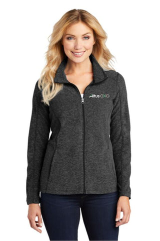 Altus CXO - Ladies Heather Microfleece Full-Zip Jacket