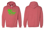 LGS - Legends Guide Service Heather Red Hoodie | Front Only