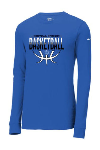 CS Basketball '24 - Nike Dri-FIT Cotton/Poly Long Sleeve Tee