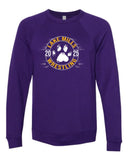 Lake Mills - AAU Girls State Wrestling 2025 -BELLA + CANVAS - Sponge Fleece Raglan Crewneck Sweatshirt