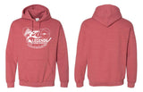 LGS - Legends Guide Service Heather Red Hoodie | Front Only