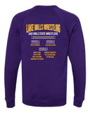 Lake Mills - AAU Girls State Wrestling 2025 -BELLA + CANVAS - Sponge Fleece Raglan Crewneck Sweatshirt