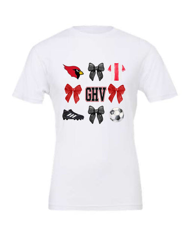 GHV Soccer '25-Bow Design BELLA + CANVAS - Jersey Tee