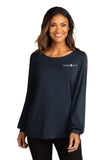 FTSB Port Authority ® Ladies Luxe Knit Jewel Neck Top