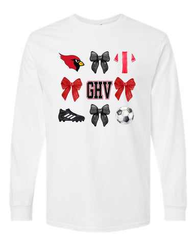 GHV Soccer '25 - Bow Design Long Sleeve Tee