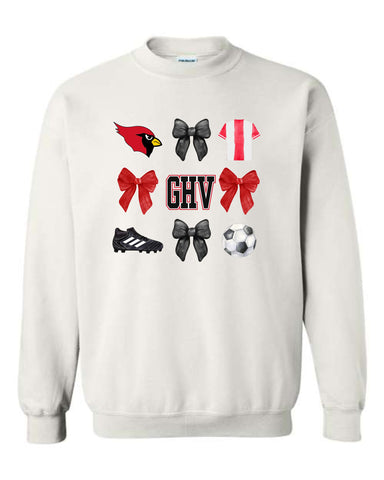 GHV Soccer '25 - Bow Design Crewneck Sweatshirt