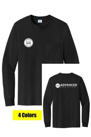 ADS - Long Sleeve Pocket Tee