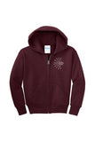 HCLC - Youth Core Fleece Full-Zip Hooded Sweatshirt | True Logo