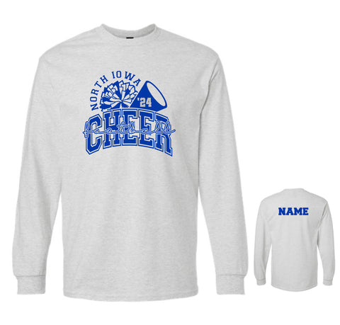 NI Cheer '24 - Long Sleeve Tee | Pom Design