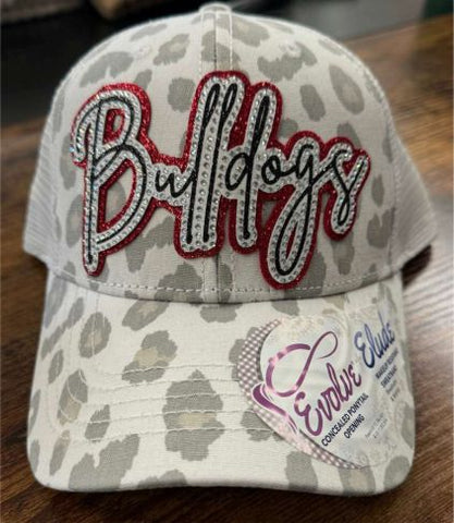 Algona Boosters - Snow Leopard - Infinity Her - Women's Garment-Washed Fashion Print Cap (Bling Patch)