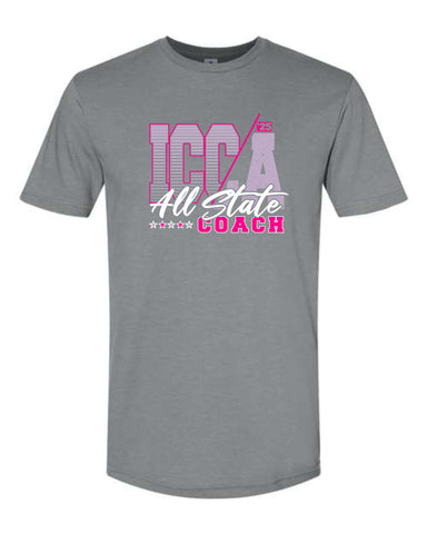 ICCA | All State Cheer '25 - Cheer Coach Short Sleeve Tee