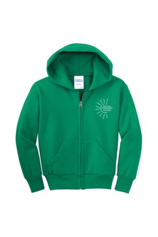 HCLC - Youth Core Fleece Full-Zip Hooded Sweatshirt | True Logo