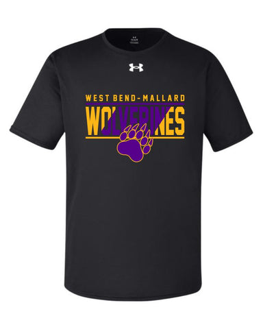 WBM Spirit Store '24 - Under Armour Men's Team Tech T-Shirt | Gold/Purple Print