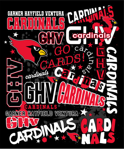 GHV Spring Sports '25 - All Over Print Cardinal Blanket