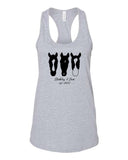 S4J - 3 Horses | BELLA + CANVAS - Women's Jersey Racerback Tank