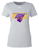 WBM Spirit Store '24 - Under Armour Ladies' Team Tech T-Shirt | Gold/Purple Print