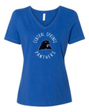 CS Spirit Shop - Women’s Relaxed Jersey V-Neck Tee |Circle Logo|