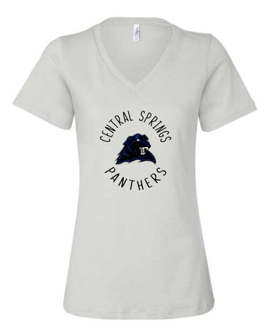 CS Spirit Shop - Women’s Relaxed Jersey V-Neck Tee |Circle Logo|