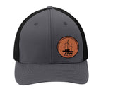 JTH Wind - Port Authority® Flexfit® Mesh Back Cap | Leatherette Patch