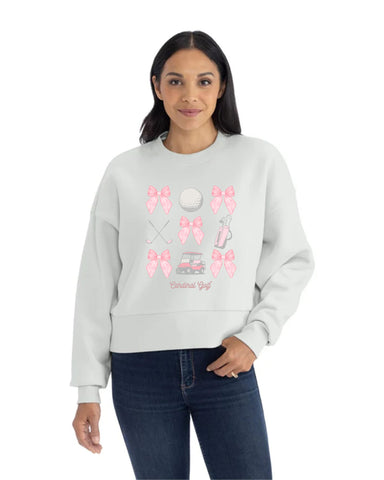 GHV Golf '25-Bow Design Next Level Apparel Ladies' Heavyweight Sweatshirt