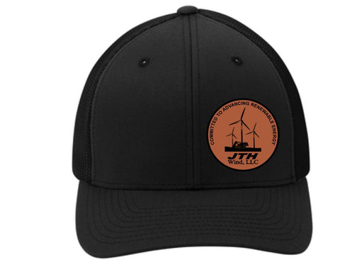 JTH Wind - Port Authority® Flexfit® Mesh Back Cap | Leatherette Patch