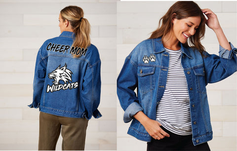 MV Cheer Adult Denim Jacket | Cheer Mom