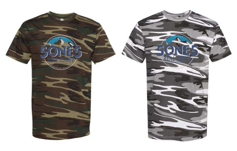 W. Realtors - 5 ONE 5 Real Estate - Adult Camo Tee