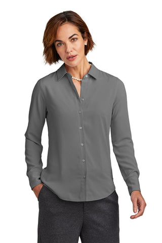 ISB - Brooks Brothers® Women’s Full-Button Satin Blouse