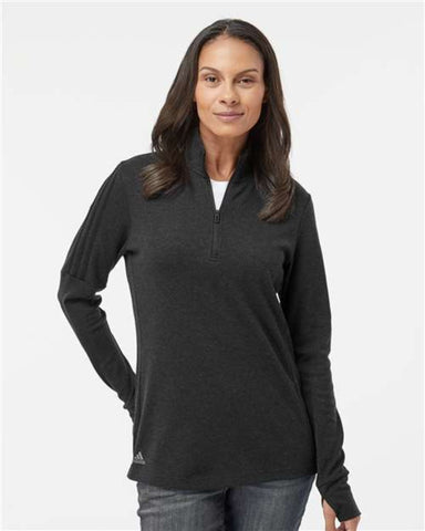 Ag Performance/Xylem Plus - Adidas - Women's 3-Stripes Quarter-Zip Sweater