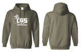 LGS - LGS OUTDOORS Military Green Hoodie | Front Only