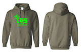 LGS - LGS OUTDOORS Military Green Hoodie | Front Only