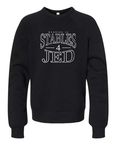 4J -BELLA + CANVAS - Youth Sponge Fleece Crewneck Sweatshirt  | Stables 4 Jed